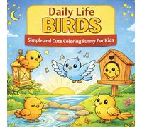 Daily Life Birds: Simple And Cute Coloring Funny For Kids