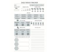 Daily Mood Tracker | Daily Wellness Journal: Track Your Mood, Health, and Habits: A Comprehensive Log for Mental and Physical Well-being | A Mood Tracker Diary for Teens