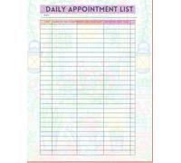 Daily Notebook Appointment Planner - Large 8.5 x 11 inch ,110 pages: Undated 2026 Daily & Hourly Journal- List Organizer For Scheduling Appointments For Every Day