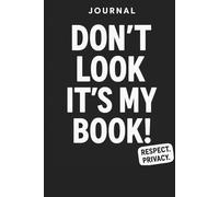 Daily notebook: Don't look it's my book titled cover