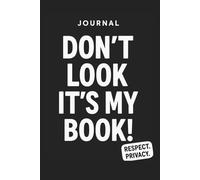 Daily notebook: Don't look it's my book titled cover