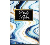Daily Notes Collection: Elegance Blue Marble Majesty B&W Notebook: Versatile 120-Page Notebook with Cream Pages for Gratitude Journaling, Wish Lists, ... and Portable, Ideal Size 5.5 x 8.5 inches