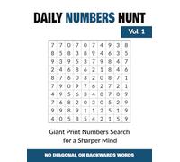 Daily Number Hunt: Giant Print Number Search for a Sharper Mind (Vol. 1)