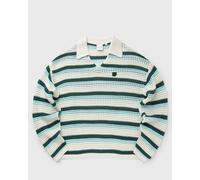 Daily Paper CROCHET V-NECK SWEATER men Pullovers blue|white in taglia:XL