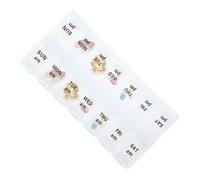 Daily Pill Organizer | Medicine Planner 5.71x2.76x0.98 Inches | 2 Times A