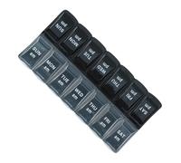 Daily Pill Organizer | Medicine Planner 5.71x2.76x0.98 Inches | 2 Times A