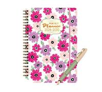 Daily Planner, 5 Year Planning Coil Bound Datebook, 2026, 2030 Monthly and Yearly Scheduler, Organized Layout for School, Student, Business, and Work Desk Planning, Goal Setting 8.27x5.91x0.79 Inches