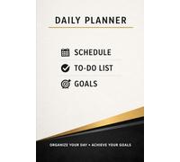 Daily Planner 6x9 - Simple Productivity Planner with 120 Pages | Undated Daily Schedule, To-Do List, Goals & Notes Organizer for Work, School & Personal Life