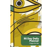 Daily Planner 90 Days - Undated Productivity Journal: Daily Organizer with 2 Pages per Day for Time Blocking, Goal Setting, To-Do Lists & Notes - Minimalist Layout for Women and Men