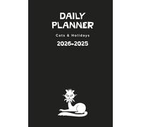 Daily planner: Cats & Holidays • 2025-2026