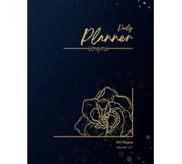 Daily Planner - Elegant Blue Rose Edition: Elegant Daily Organizer for Goal Setting and Time Management 100 pages