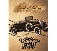 Daily Planner for Teen Boys and Men: Vintage Car Organizer for Scheduling, To-Do Lists and Time Management | 100 Pages | Large 8.5 x 11 Car Lover Planner