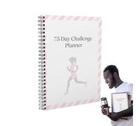 Daily Planner, Habit Tracker Notebook, 75 Day Coil Journal with Structured Goal Layout, Thick Paper with Organized Time Blocking Design, Productivity Style Schedule Organizer, Work Use for Planning