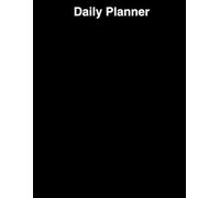Daily Planner | Minimalist 8.5x11" Productivity Organizer with Schedule, To-Do List, Priorities &Notes: Simple Black & White Daily Planning Page | ... Priorities & Notes for Work, School and Life