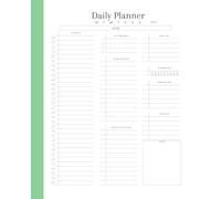 Daily Planner with Goal Setting, Schedule Organizer, Habit Tracker & Meal Planner: Stay Organized and Achieve Your Goals | Featuring Hourly ... Self-Care, and Notes | 8”x10” with 122 Pages