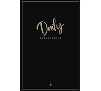Daily Reflections: For the Hero Within - Full-Color Guided Journal, 90 Pages (Black Cover Gold Edition)