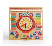 Daily Routine Activity Board for Seniors - Cognitive Training Panel with Date, Weather, Season, Mood, Temperature, and Clock Dial for Dementia, Alzheimer’s, Occupational Therapy