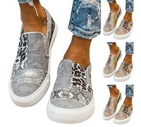 Daily Sneakers in pelle tacco piatto (Grigio,39)