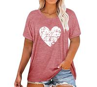 Daily Spring Cat Print O Neck Canotta da donna a maniche corte per allenamento, casual, senza maniche, Colore: rosa., XL