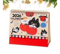 Daily Tear Cat Calendar - 2026 Calendar | 17.2cm, Weekly Planner with Cat Artwork, Tabletop Date Planner with Notes Section, Scheduling 2026 Month, Weekly Layout for Daily Planning Tool