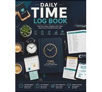 DAILY TIME LOG BOOK: Daily Planner & Productivity Tracker | Organize Your Schedule, Track Tasks, Manage Priorities, and Boost Time Management Every Day