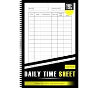 Daily Time Sheet Log Book for Efficient Worktime Tracking
