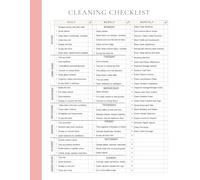 Daily, Weekly, and Monthly Cleaning Task Organizer: Simplify Home Maintenance with an Easy-to-Follow Cleaning Schedule for Kitchens, Living Rooms, ... | Matte cover design,8.5”x11” with 122 Pages