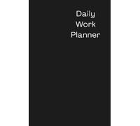 Daily Work Planner - A5 Undated Productivity Journal for ADHD Professionals | One Page Per Day | Organise Tasks, Prioritise Goals, Take Meeting Notes | Hardcover BLACK