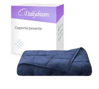 Dailydream Therapy - Coperta in morbido pile, 6 kg, per adulti, 135 x 200 cm, colore: Blu