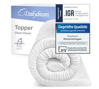 Dailydream Topper matrimoniale 180x200 cm memory foam, altezza 5 cm, «Edition Clean Ocean, Model M », Topper per materasso, divano letto o letto da campeggio, Coprimaterasso confortevole