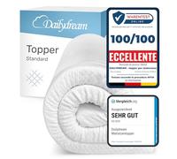 Dailydream Topper matrimoniale piccolo 140x190 cm memory foam, altezza 5 cm, «Edition Standard, Model M », Topper per materasso, divano letto o letto da campeggio, Coprimaterasso confortevole