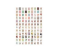 Dailylike Adesivi carta vintage disegni assortiti 3,5 x 5,1 cm. 108u.
