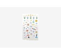 Dailylike Adesivi pvc giornalieri sticker space forme e disegni assortiti 9x18,5 cm.