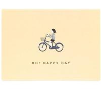 Dailylike Biglietto di auguri con messaggio Happy Day 13 x 9,5 cm.