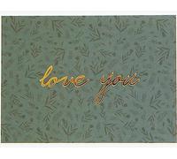 Dailylike Biglietto di auguri con messaggio Love You 13 x 9,5 cm.
