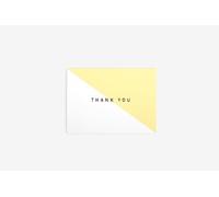 Dailylike Biglietto di auguri giallo thank you 9,7 x 7 cm.