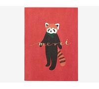 Dailylike Biglietto messaggio Lesser Panda 9,5 x 13 cm.