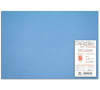 dailylike lkf139u Foglio di Tessuto Adesivo Uni Cotone Blu 30 x 21,5 x 0,1 cm