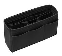 DailyPlus Inserto organizer per borse in feltro, per inseguimento o borsa, 14 tasche, nero, sottile e medio
