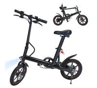 DailySports Bicicletta Elettrica, 14'' Bici Elettrica Pieghevole Motore 250W Batteria 36V 6.0Ah Autonomia 20-25KM Ricarica Rapida 3H, E-Bike per Pendolari con Doppio Disco per Adulti/Ragazzi
