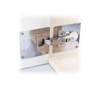 Daimann Kit 16 Piastre di Riparazione per Cerniere Mobili con 64 Viti - Staffe in Acciaio Inox Rinforzato per Ante Armadio, Cucina e Porte - Soluzione per Legno Danneggiato e Fori Allargati