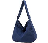 DAINAOTM Borsa hobo a tracolla in tela, casual, per donne e uomini, grande borsa messenger da viaggio e da lavoro
