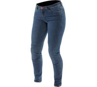 Dainese 5 Pocket Slim Plus Jeans da moto da donna, blu, Taglia 32