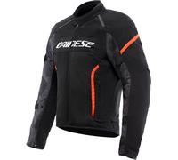 Giacca Moto Uomo Dainese AIR FRAME 3 TEX Estiva Black/Black/Red-Fluo Taglia:56