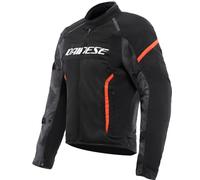 Giacca Moto Uomo Dainese AIR FRAME 3 TEX Estiva Black/Black/Red-Fluo Taglia:50