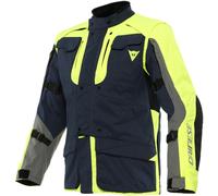 Dainese Alligator Tex Giacca tessile moto, blu-giallo, taglia 50 per maschi
