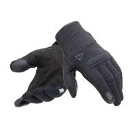 Dainese - Athene Tex Gloves, Guanti Moto Estivi da Uomo con Compatibilità Touchscreen, Palmo RInforzato in Pelle Scamosciata, Leggeri e Traspiranti con Inserti Elasticizzati, Nero
