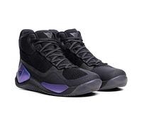 DAINESE - Atipica Air 2 Anniversario Shoes, Scarpa da Moto Estiva, Tessuto in Mesh, Rinforzi Protettivi, Suole Asimmetriche Groundtrax, Scarpe Moto da Uomo, Nero/Iridescente, 41