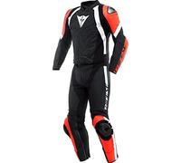 DAINESE DAINESE - Tute Avro 4 Nero-Matt / Fluo-Rosso / Bianco 58