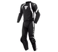 DAINESE AVRO 4 - TUTA MOTO DIVISIBILE IN PELLE UOMO NERO BIANCO
